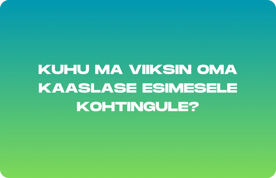Oled Semu? küsimuskaart (Ä, 300 punkti): Kuhu ma viiksin oma kaaslase esimesele kohtingule?